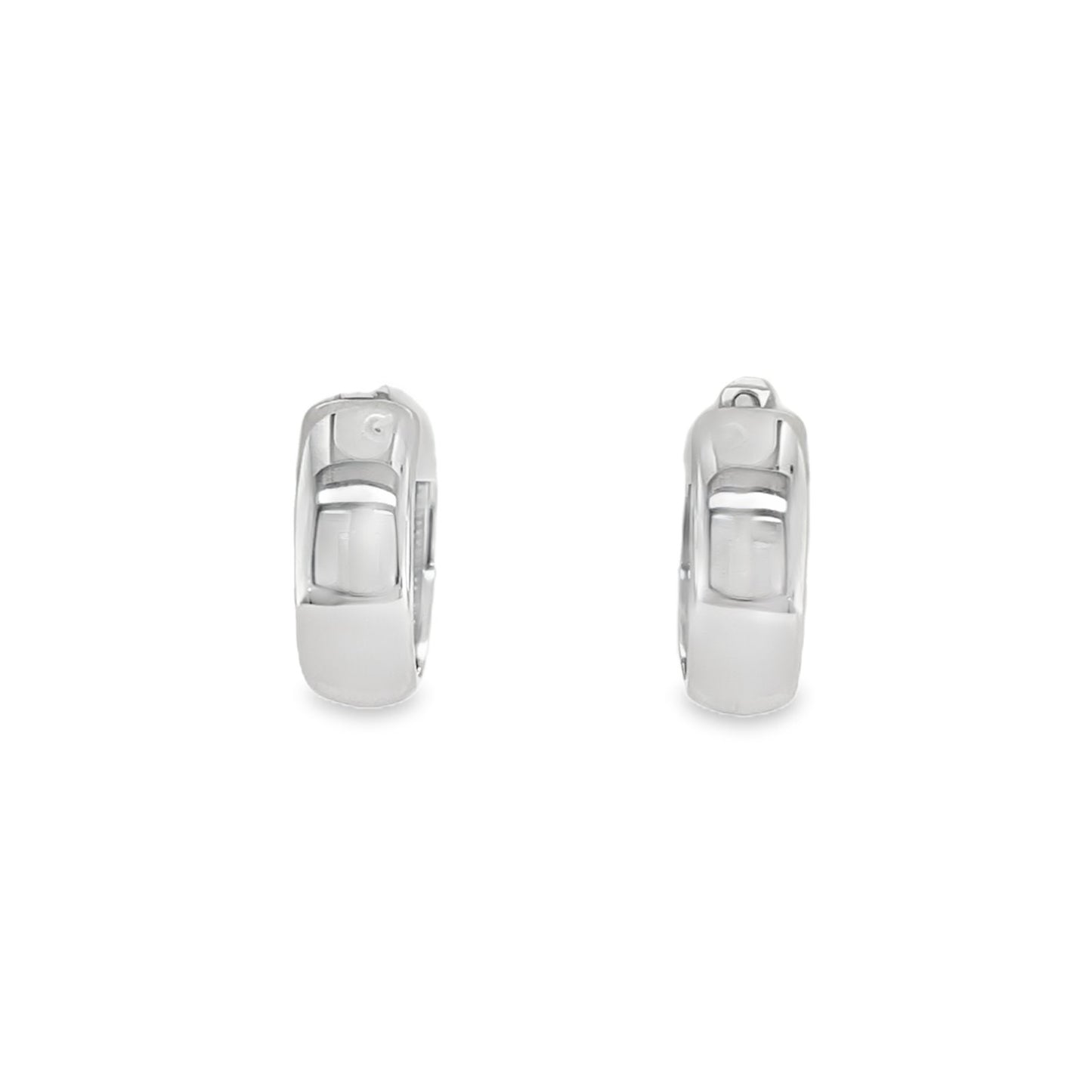 Jai's 14K White Gold Thick Hoops
