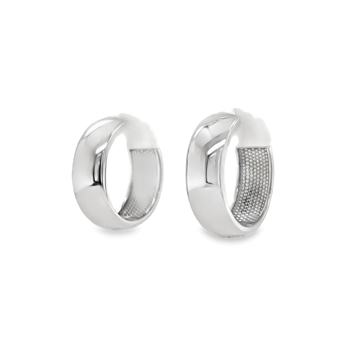 Jai's 14K White Gold Thick Hoops