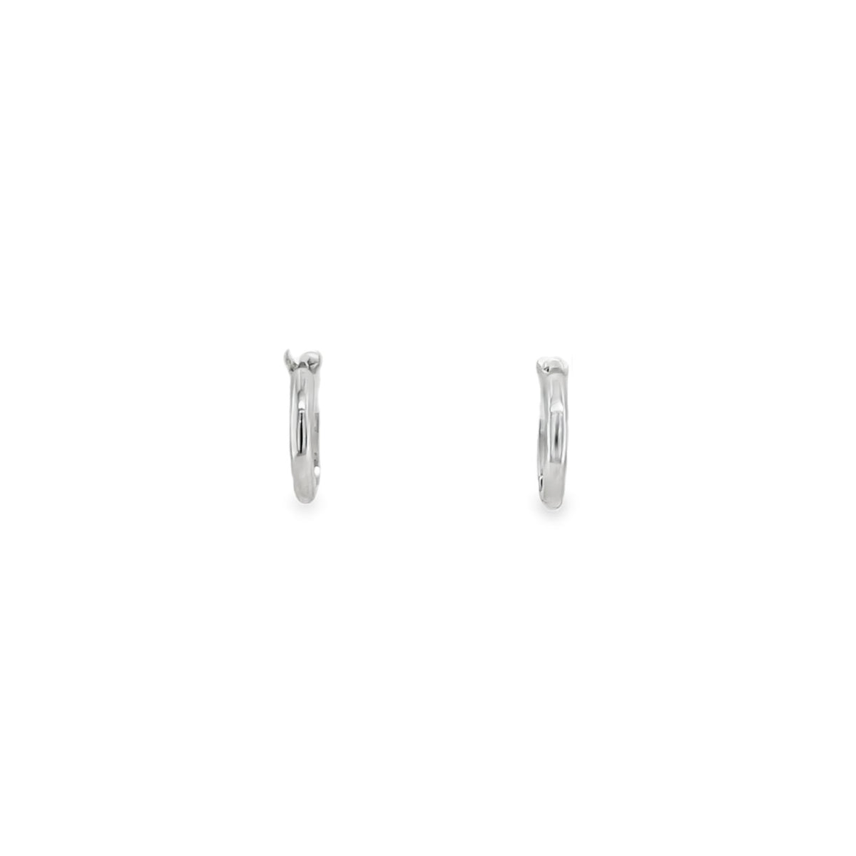 Jai's 14K White Gold Thin Petite Hoops