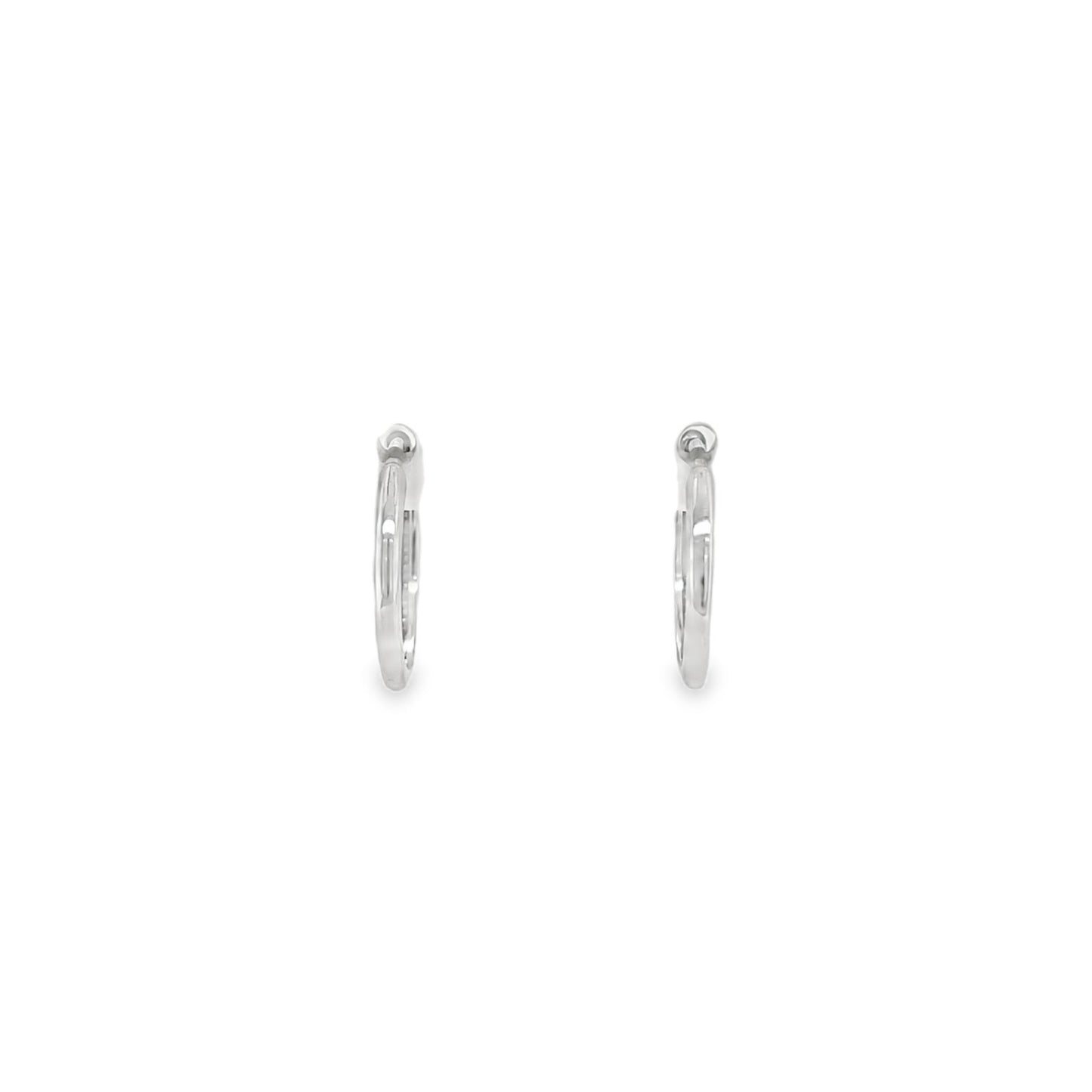 Jai's 14K White Gold Thin Hoops