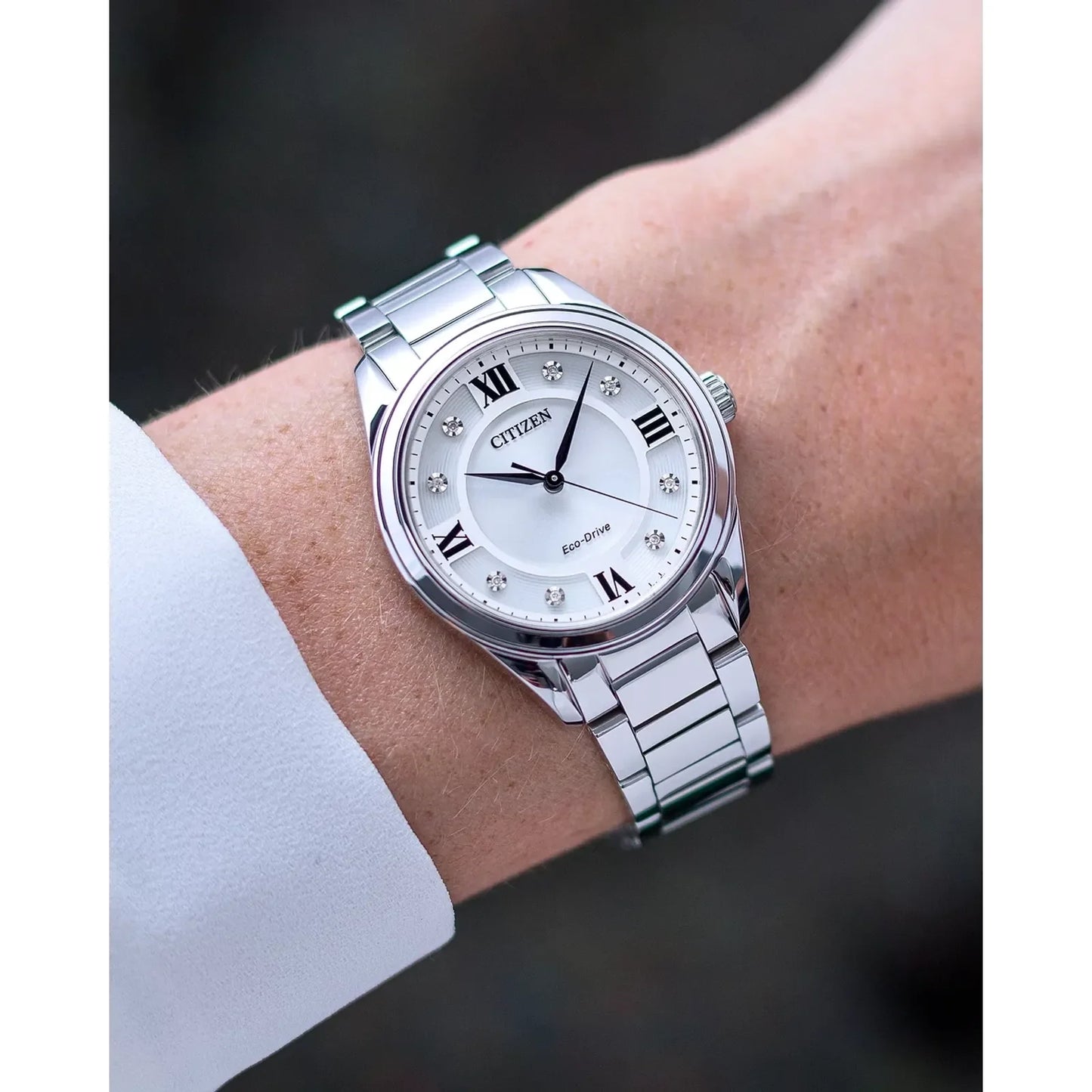 Citizen's Arezzo with Silver-tone Dial & Diamonds