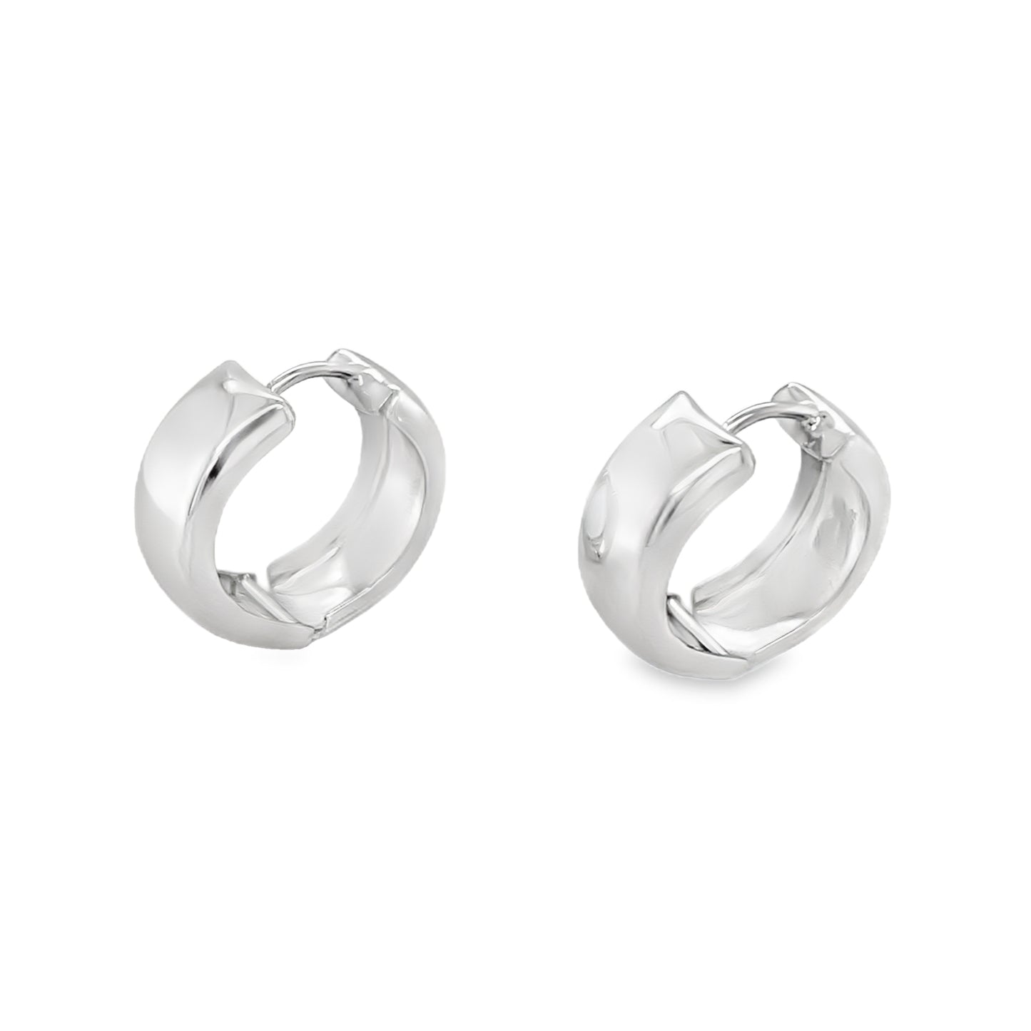 Jai's 14K White Gold Thick Petite Huggies