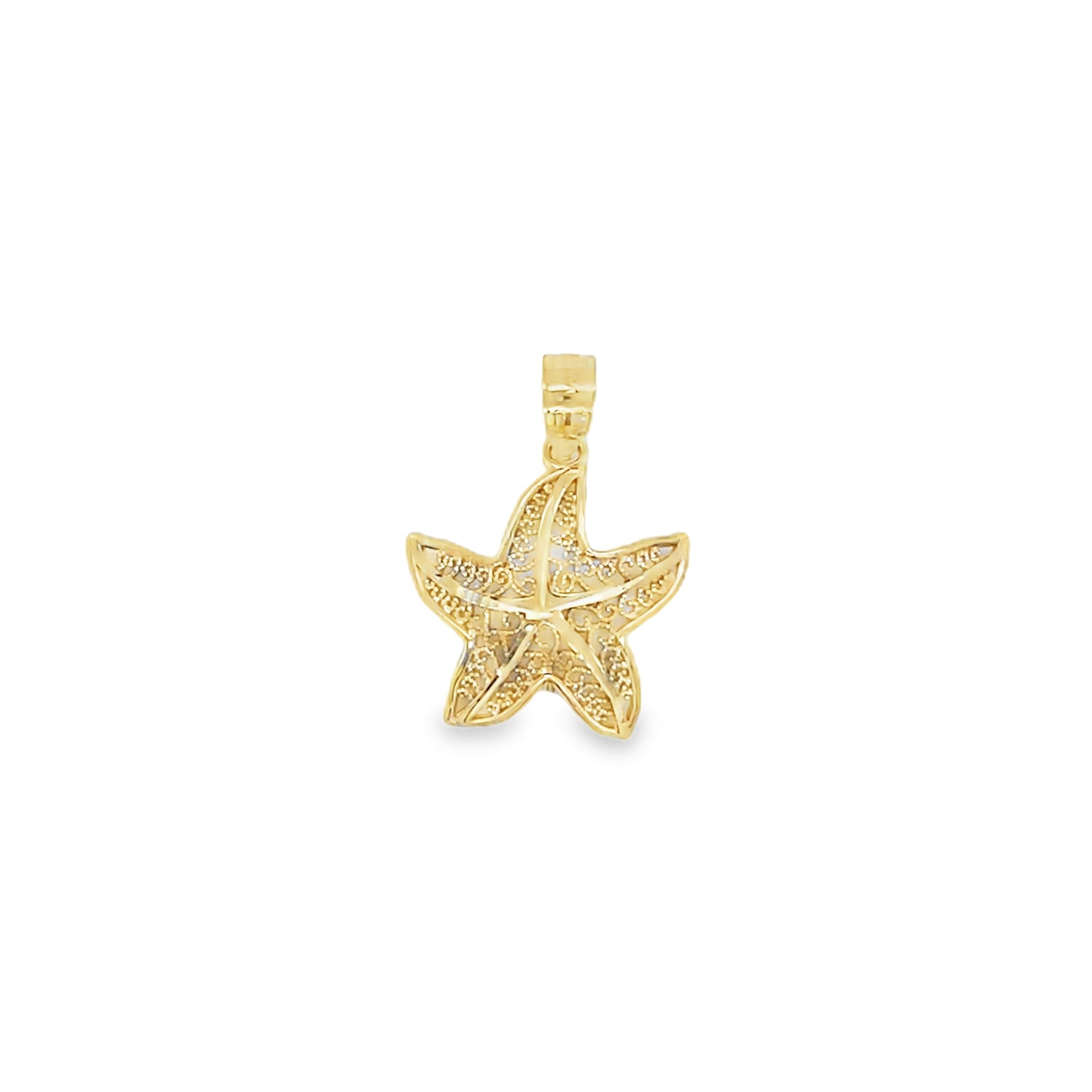 Jai's 14K Yellow Gold Starfish Pendant