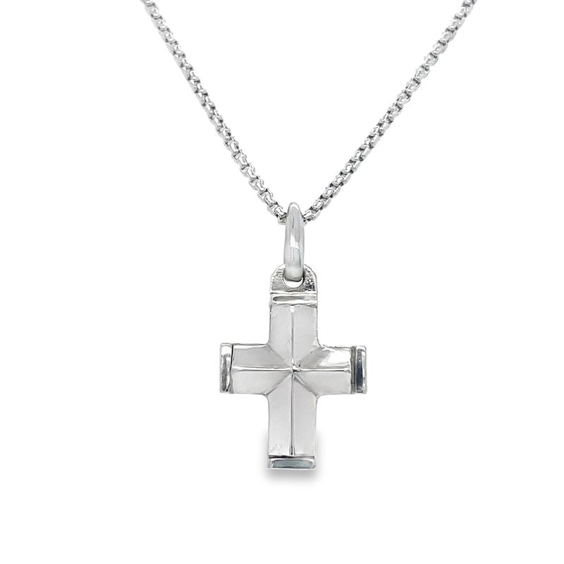 Jai's 14K White Gold Cross Pendant
