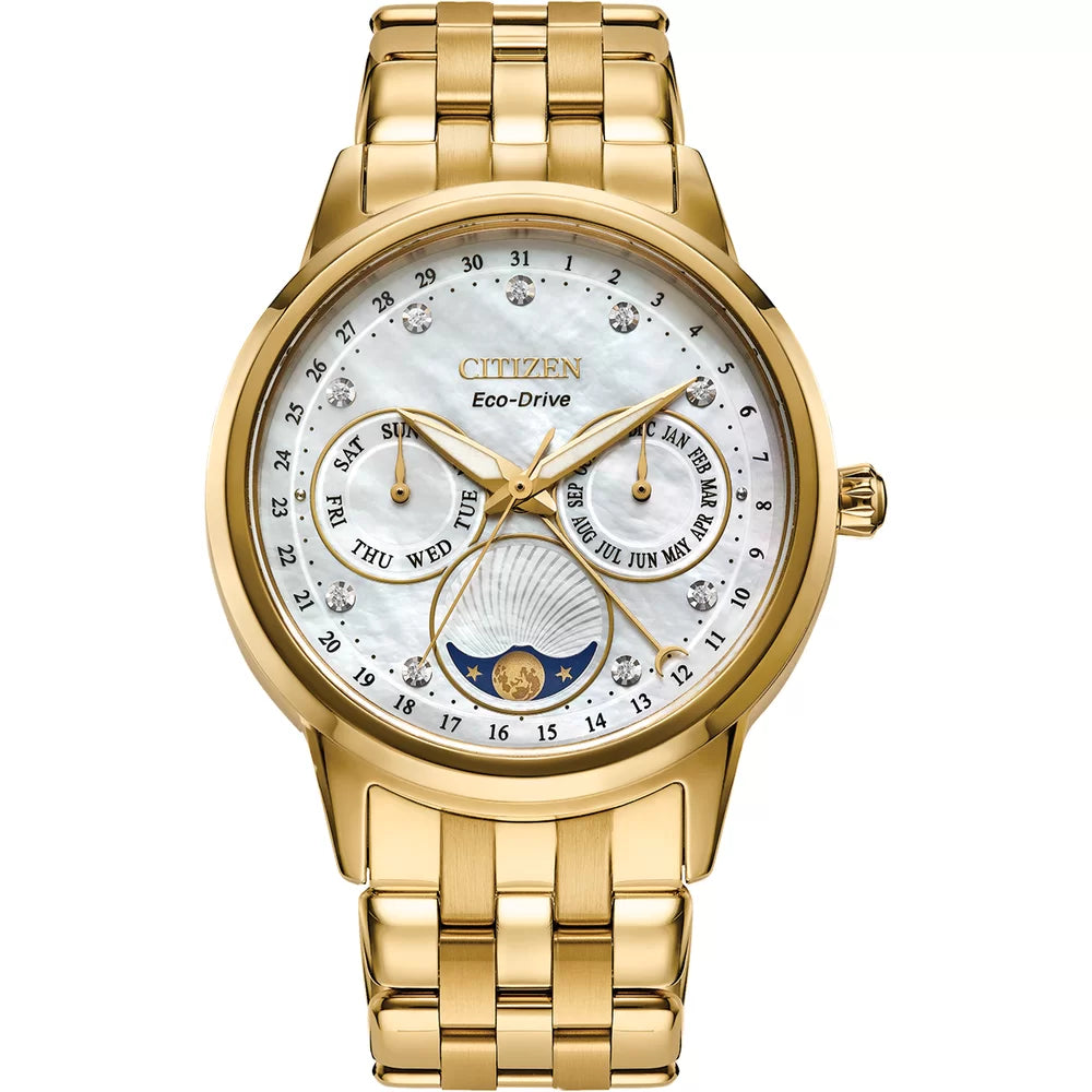 Citizen's Calendrier with Mother-of-Pearl Dial & Diamonds