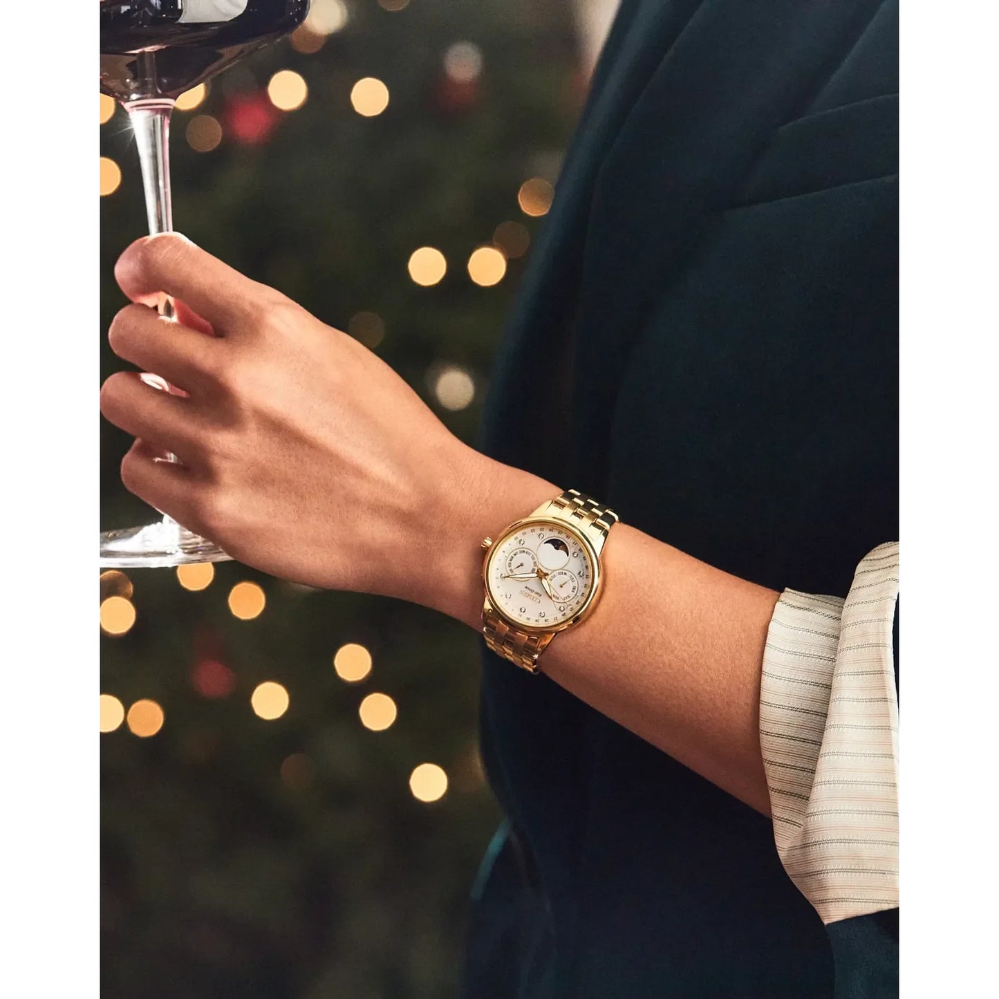 Citizen's Calendrier with Mother-of-Pearl Dial & Diamonds
