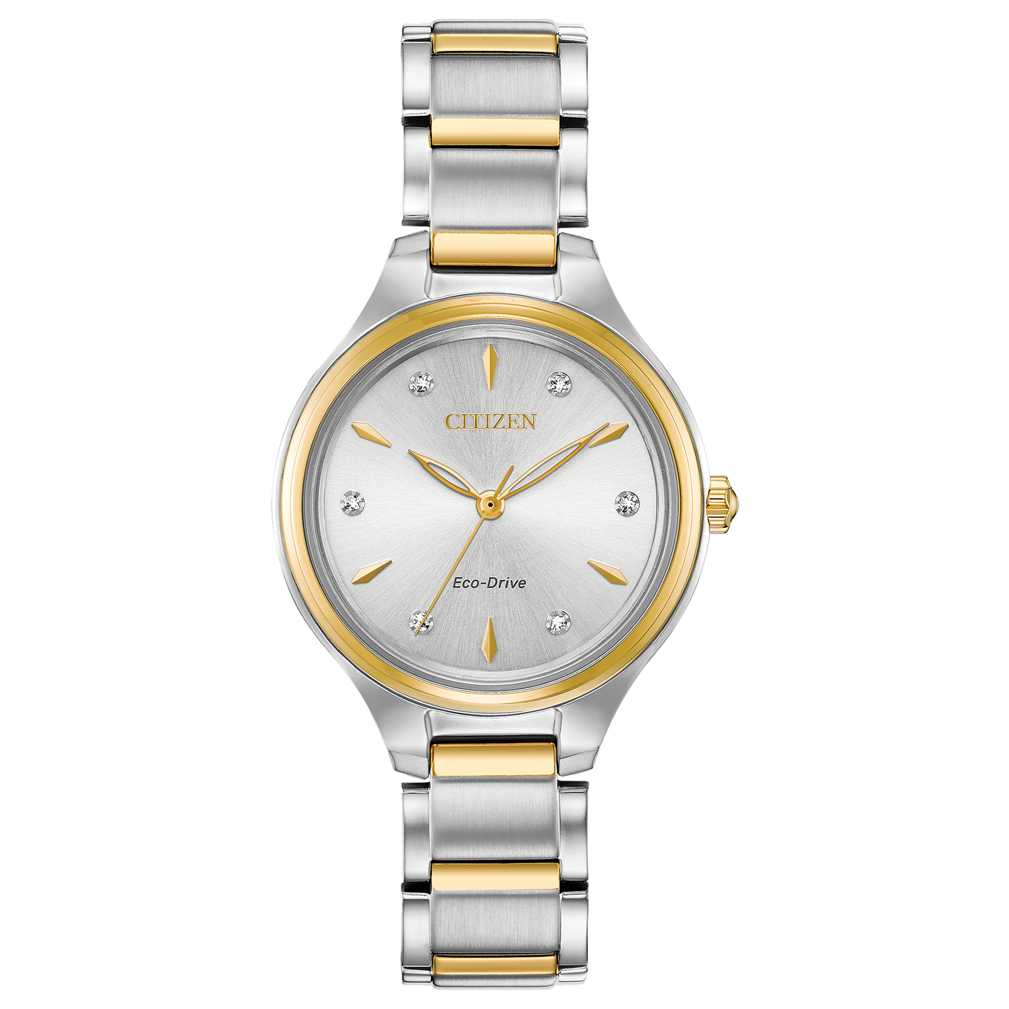 Citizen's Corso with Silver-tone Dial & Diamonds