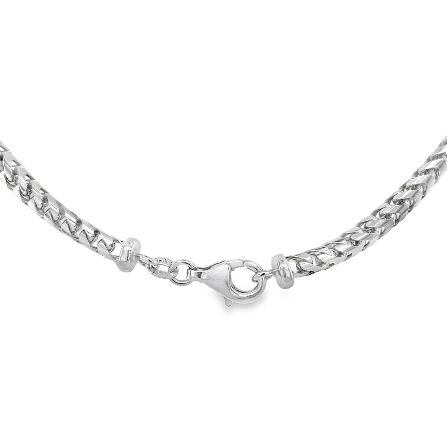 Jai's 14K White Gold Thick Franco Chain - 22"
