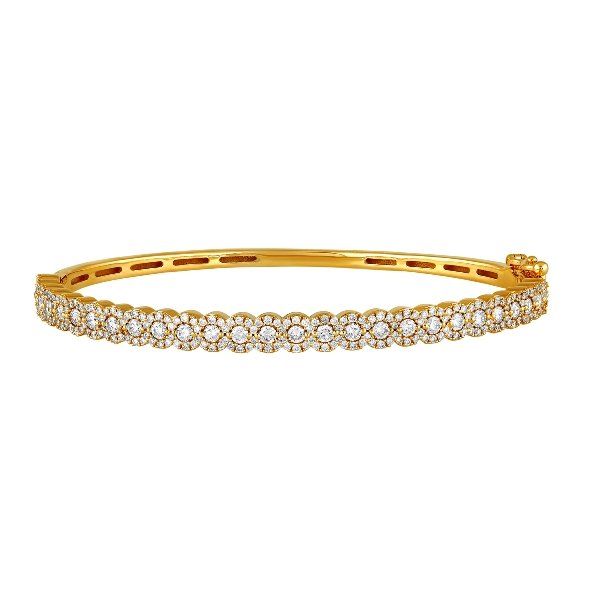 Morris & David's 14K Yellow Gold Diamond Bangle