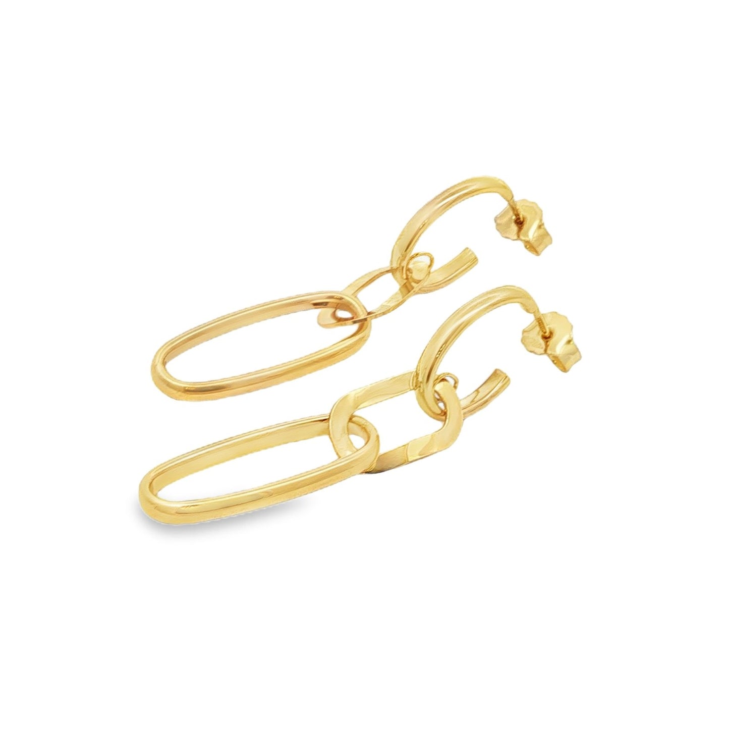 Jai's 18K Yellow Gold Elongated Multi-oval Drop Earrings