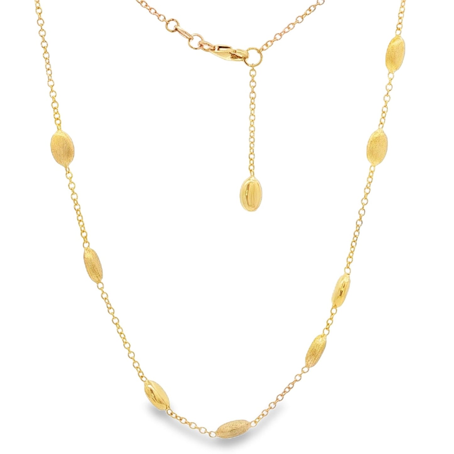 Jai's 18K Yellow Gold Satin Bead Necklace