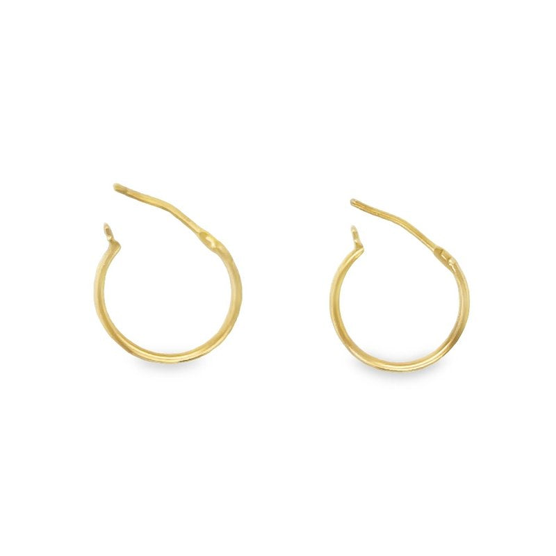 Jai's 14K Yellow Gold Petite Ultra-thin Hoops