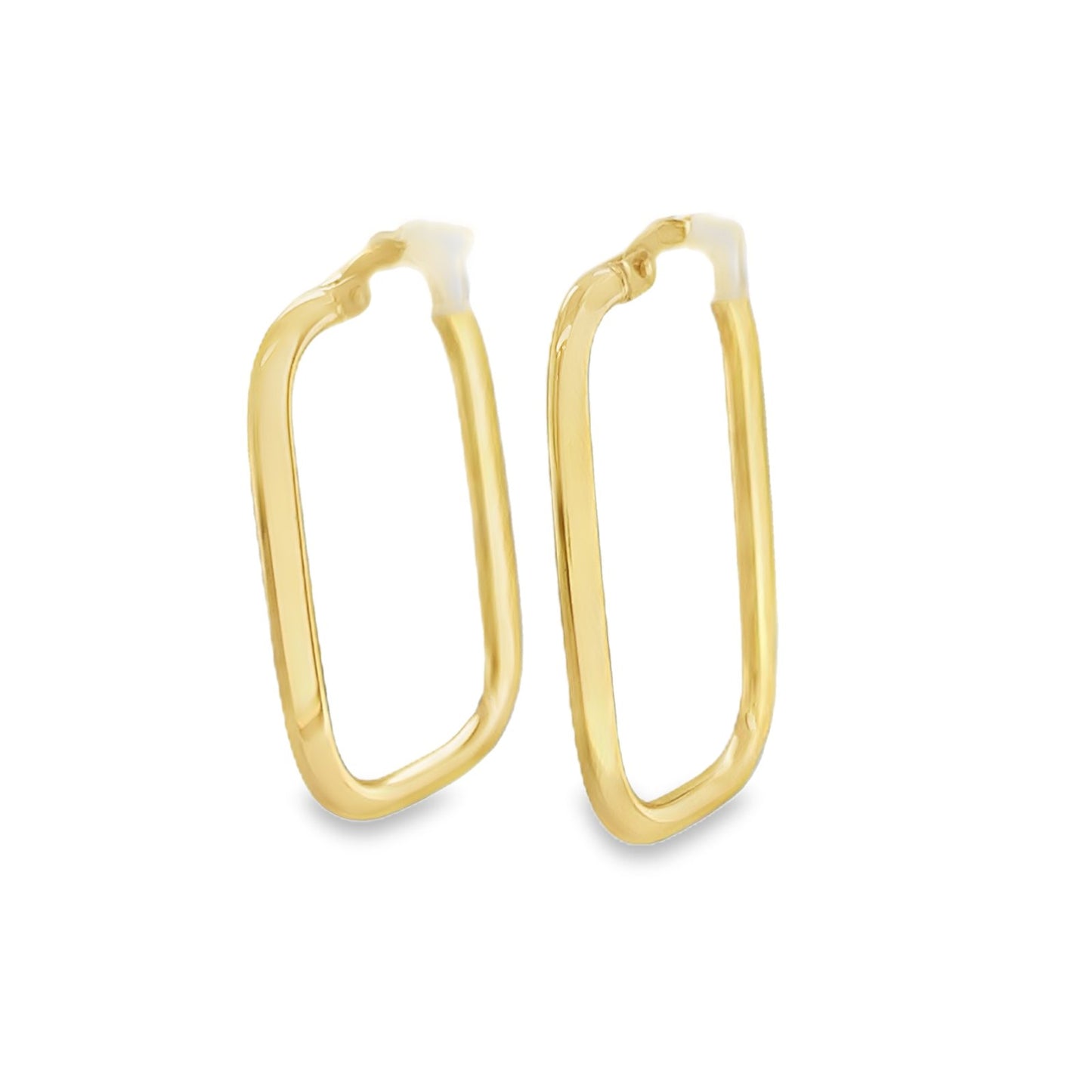 Jai's 14K Yellow Gold Squared Hoops