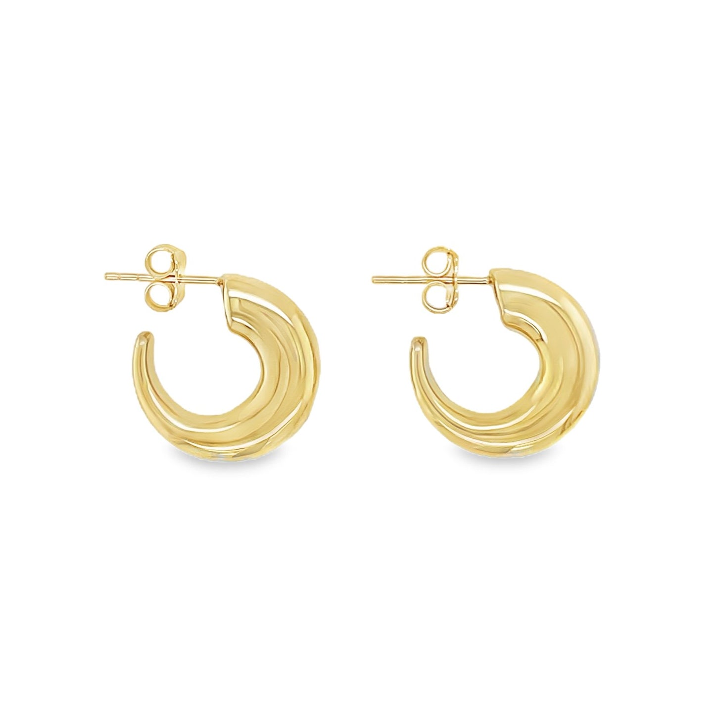 Jai's 14K Yellow Gold Hooked Studs