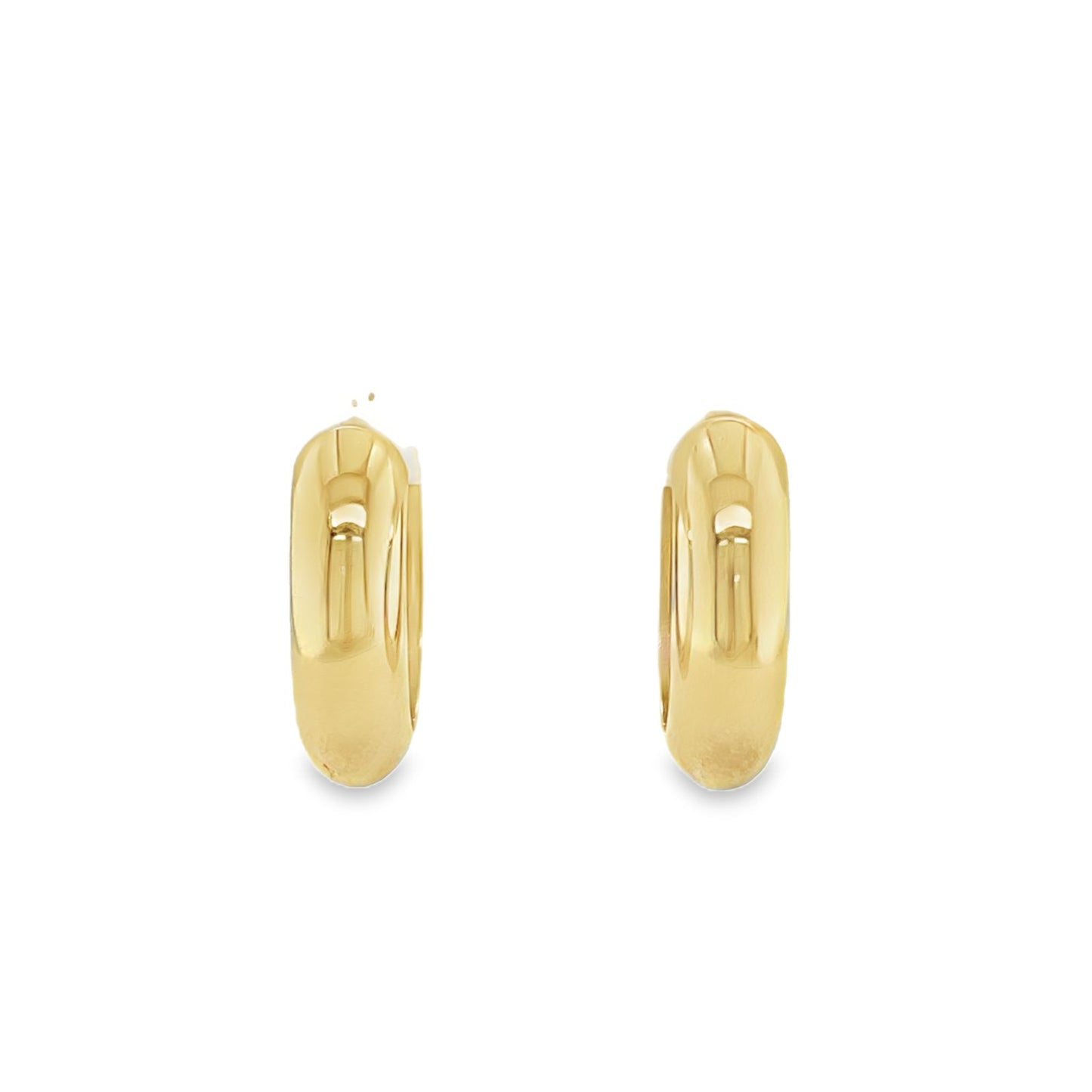 Jai's 14K Yellow Gold Thick Oval Hoops