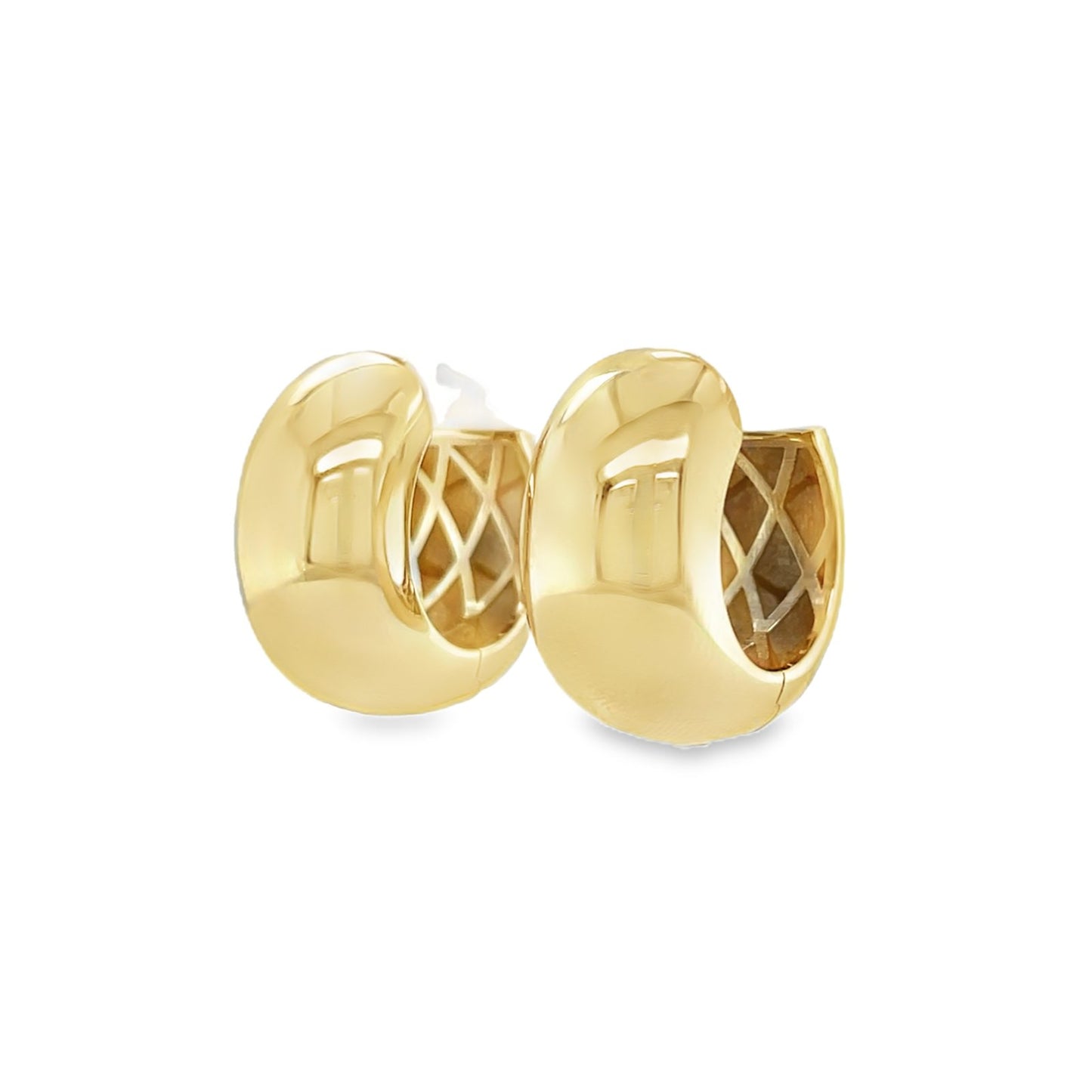 Jai's 14K Yellow Gold Thick Round Hoops