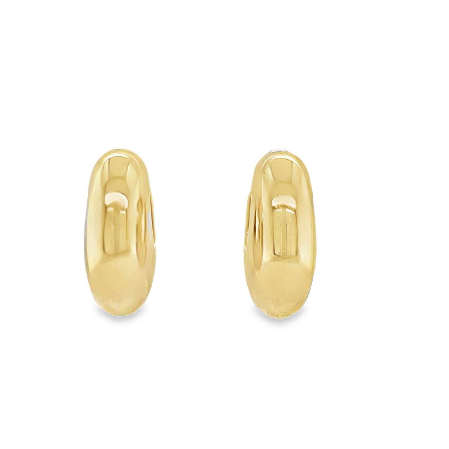 Jai's 14K Yellow Gold Thick Bowed Huggies