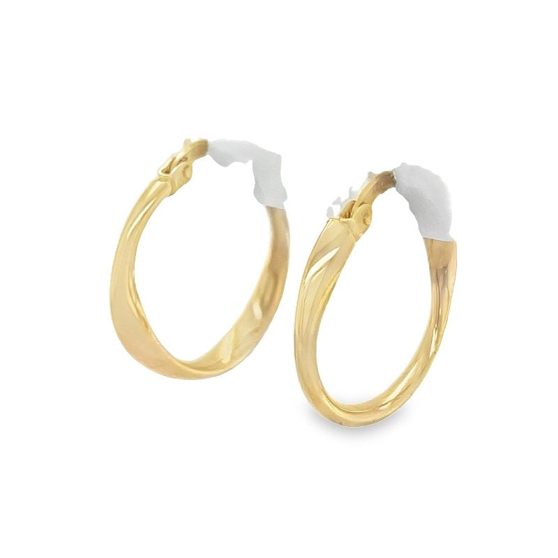 Jai's 14K Yellow Gold Twisted Hoops