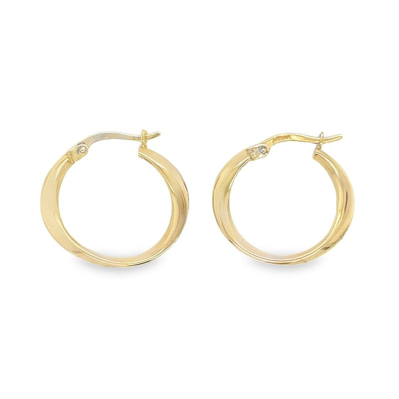 Jai's 14K Yellow Gold Twisted Hoops