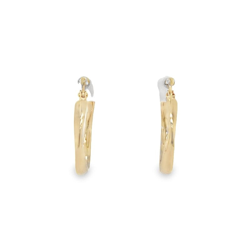Jai's 14K Yellow Gold Twisted Hoops