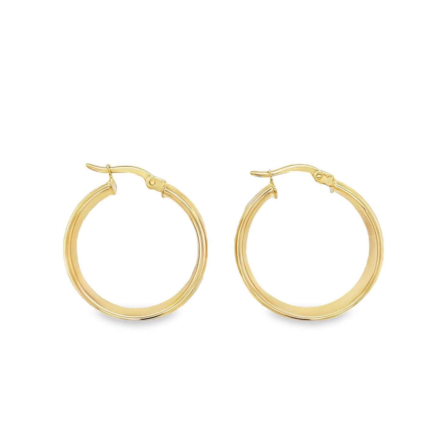 Jai's 14K Yellow Gold Thick Flat Hoops