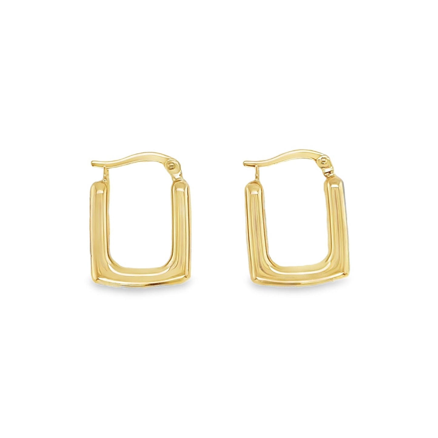 Jai's 14K Yellow Gold Square Hoops
