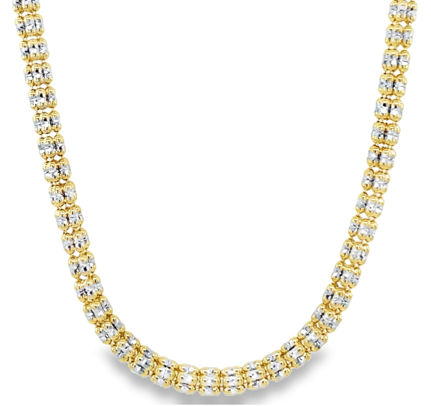 Jai's 14K Yellow Gold Cube Chain