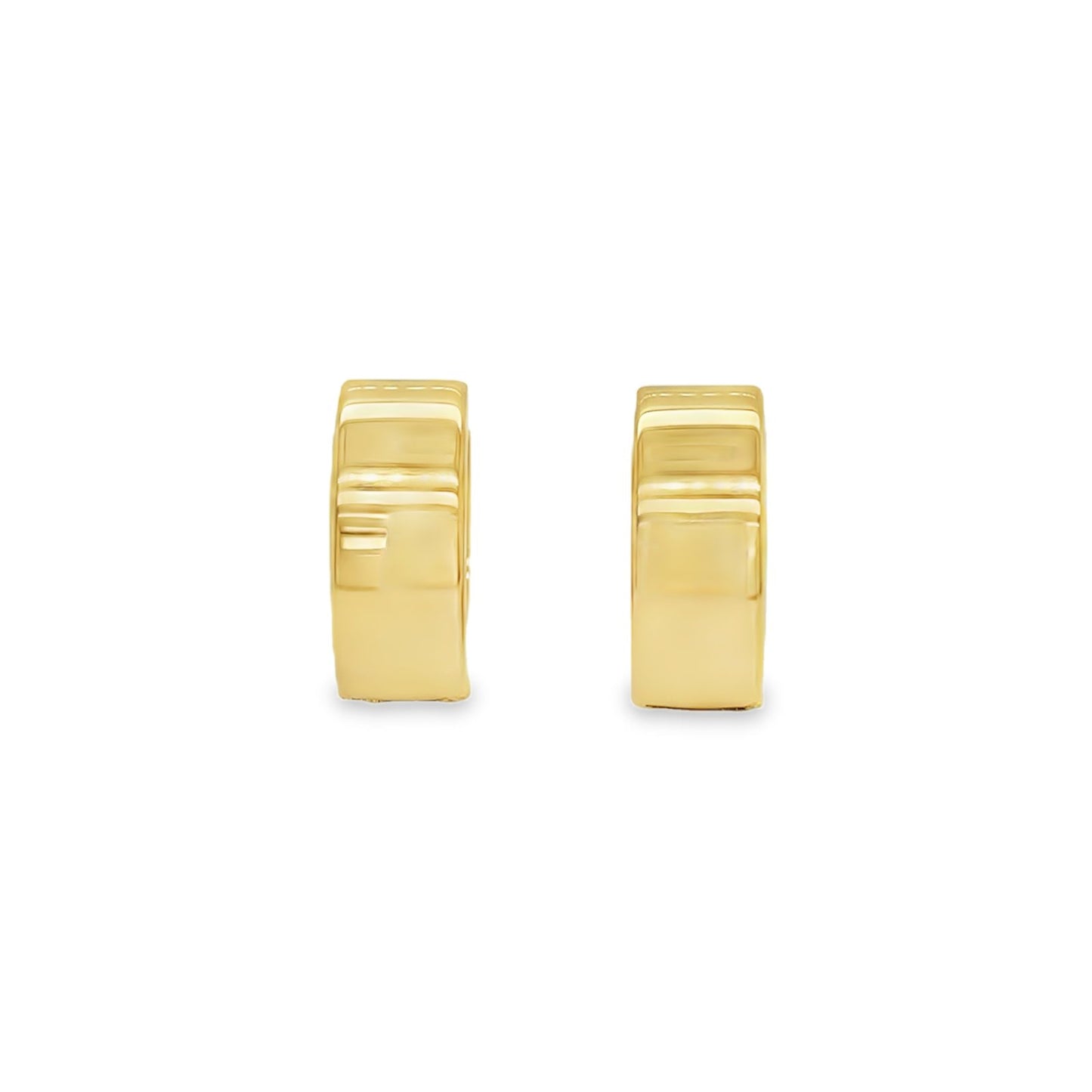 Jai's 14K Yellow Gold Large Oval Huggies