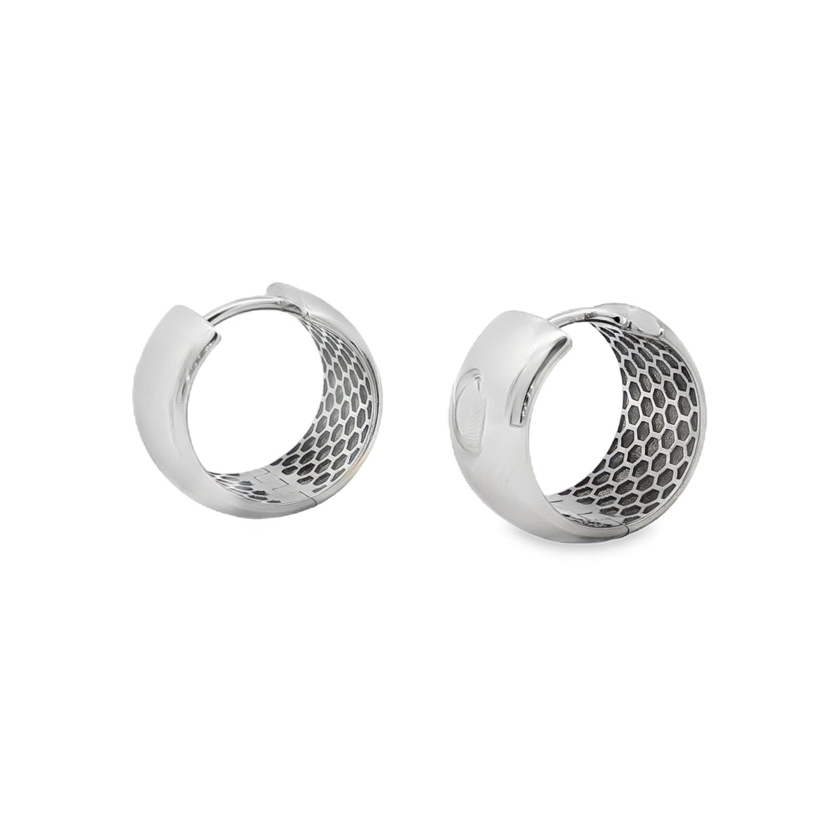 Jai's 14K White Gold Petite Thick Hoops