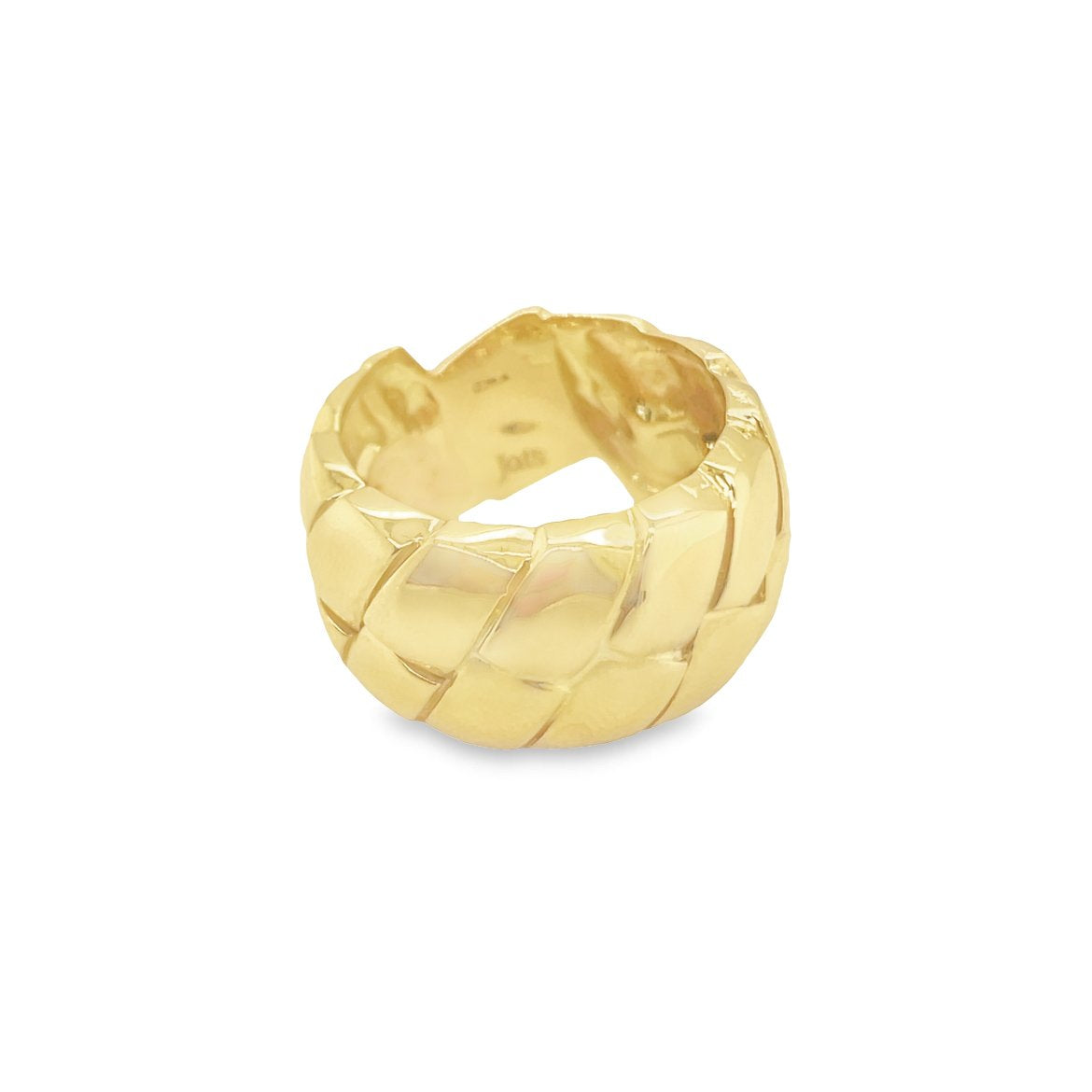 Jai's 18K Yellow Gold Engraved Ring