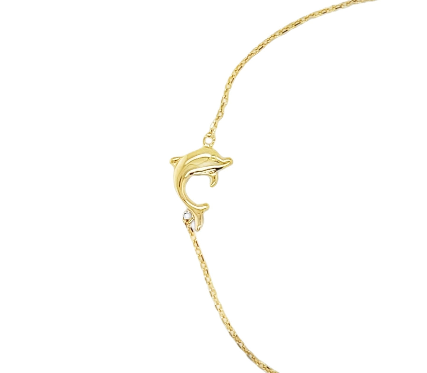 Jai's 14K Yellow Gold Dolphin Bracelet