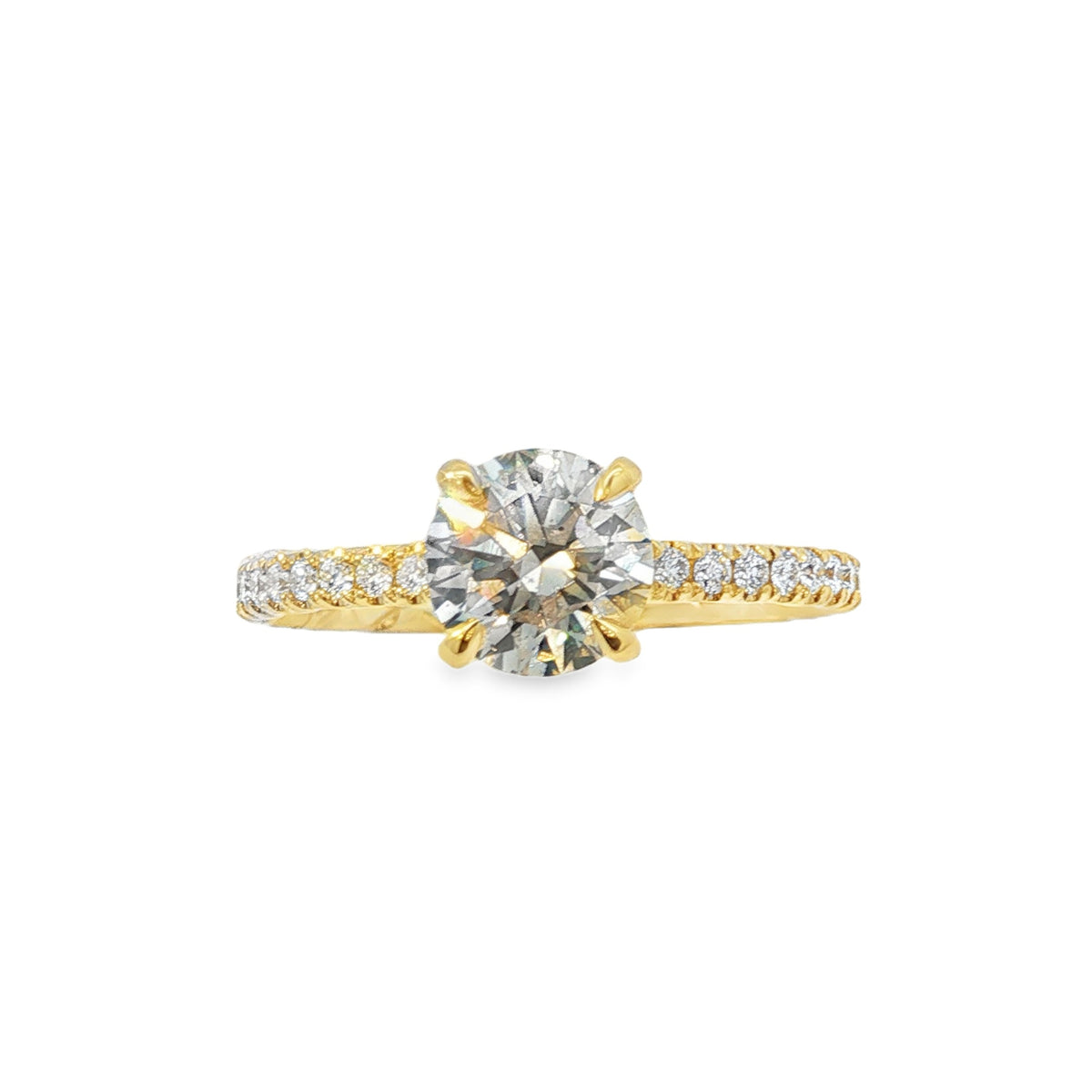 Jai's 14K Yellow Gold 1-carat Diamond Engagement Ring