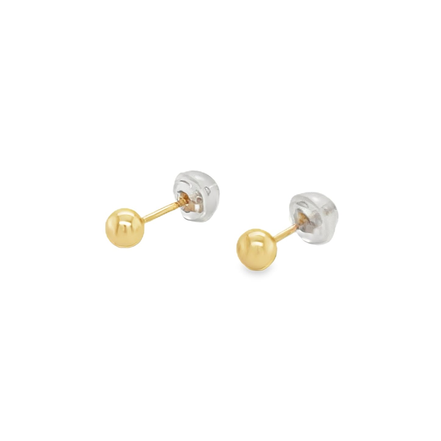 Jai's 14K Yellow Gold 4MM Baby Sphere Studs