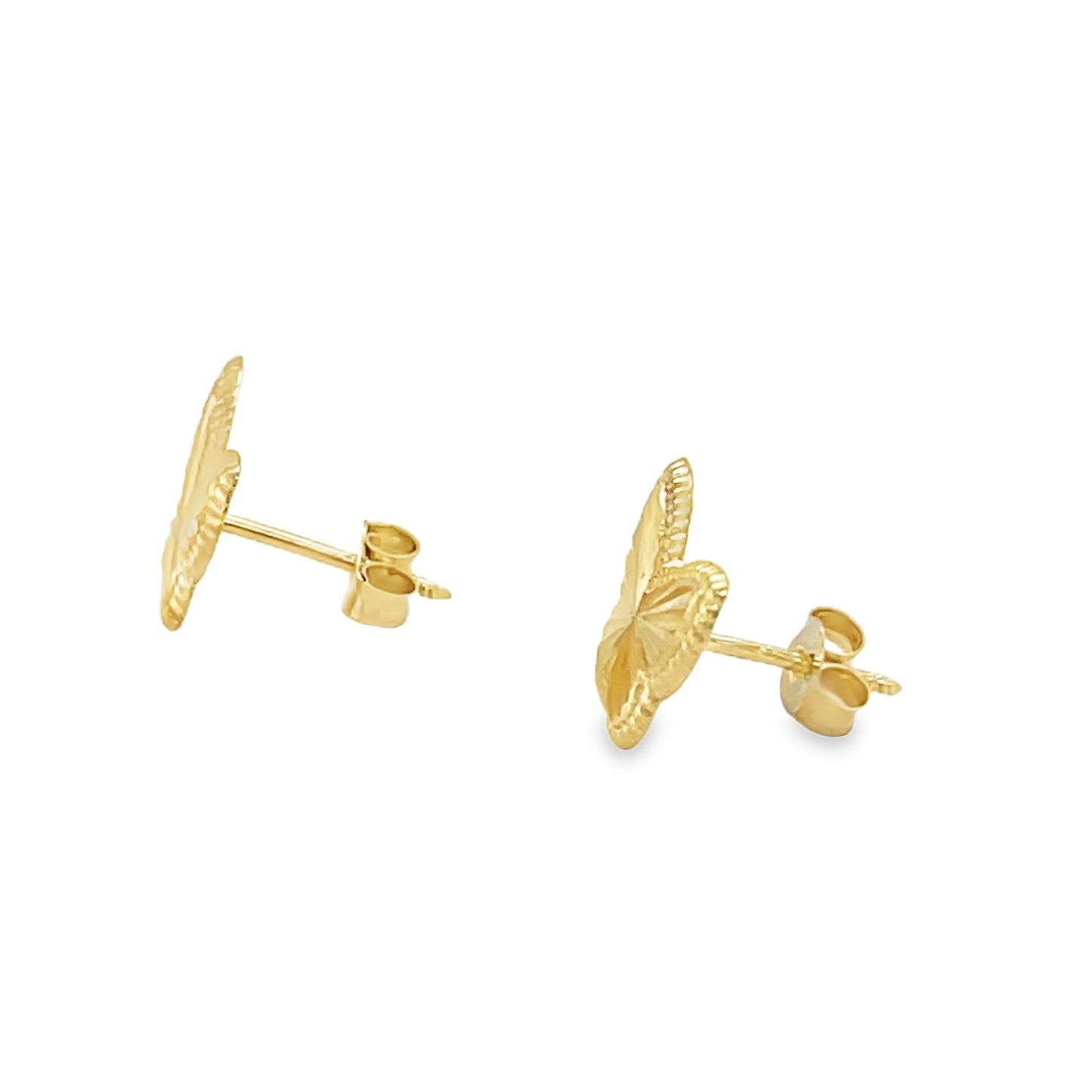Jai's 14K Yellow Gold Faceted Butterfly Studs