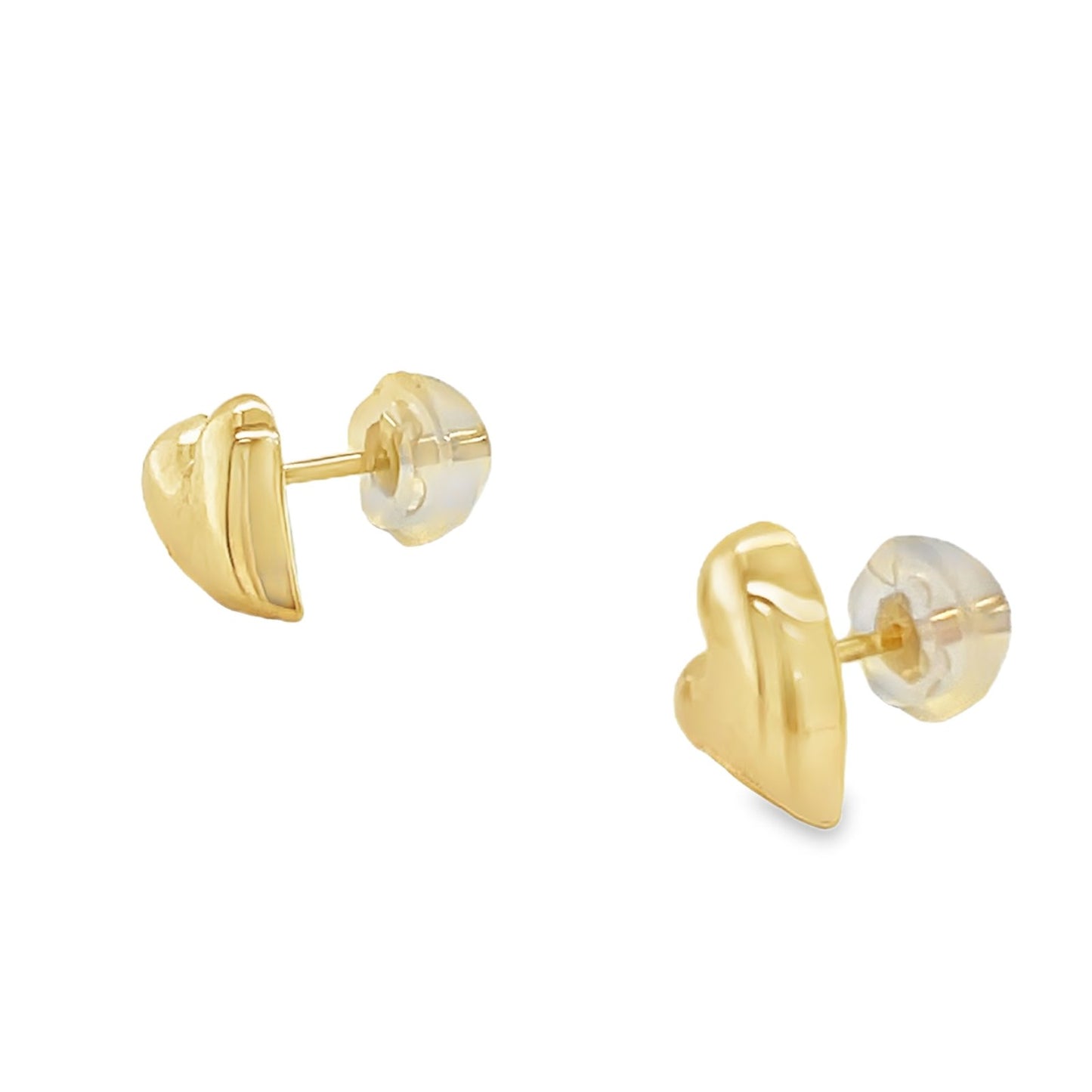 Jai's 14K Yellow Gold Baby Heart Studs