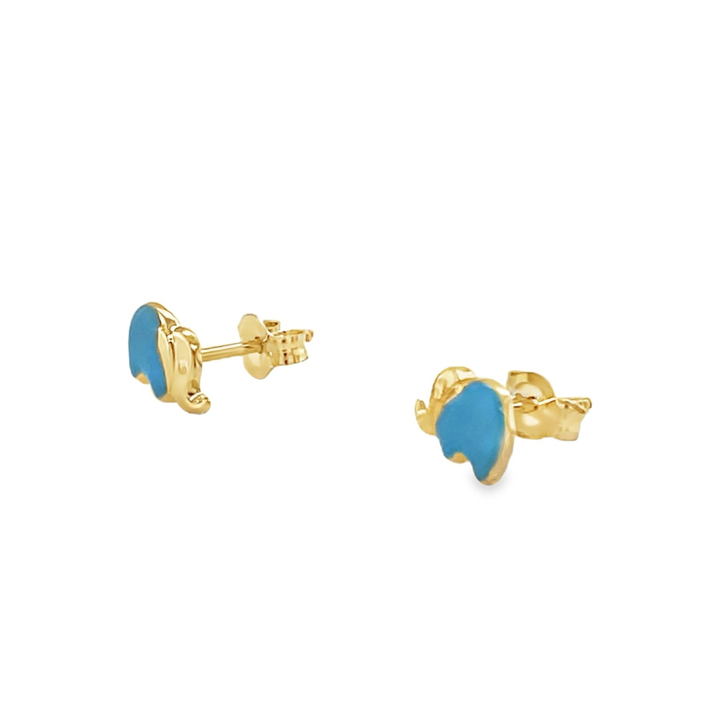 Jai's 14K Yellow Gold Baby Elephant Studs
