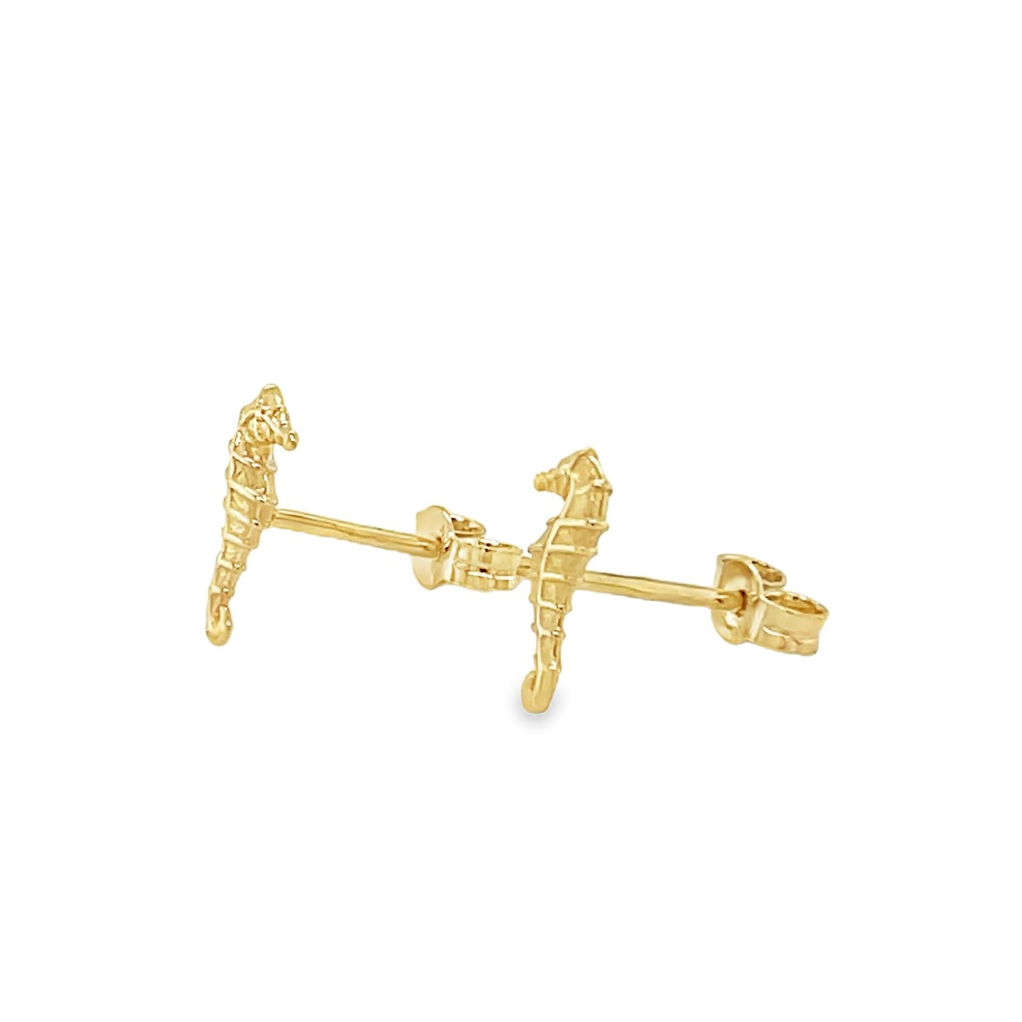 Jai's 14K Yellow Gold Baby Seahorse Studs