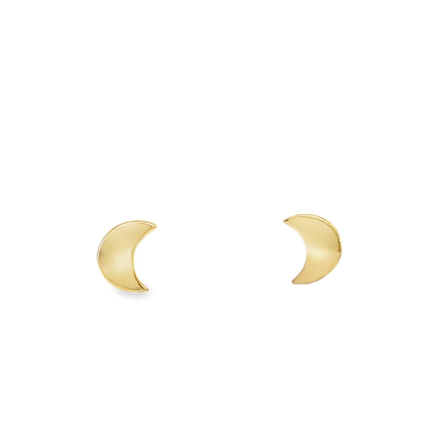 Jai's 14K Yellow Gold Baby Crescent Moon Studs