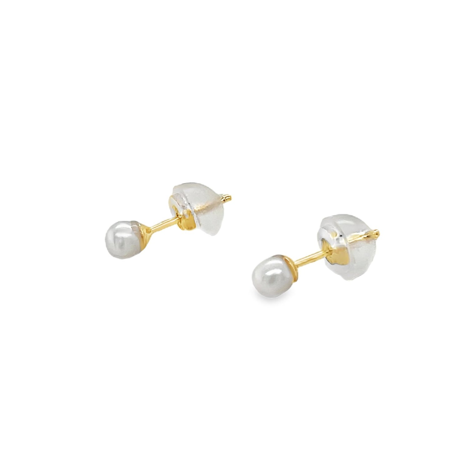 Jai's 14K Yellow Gold 3MM Baby Pearl Studs