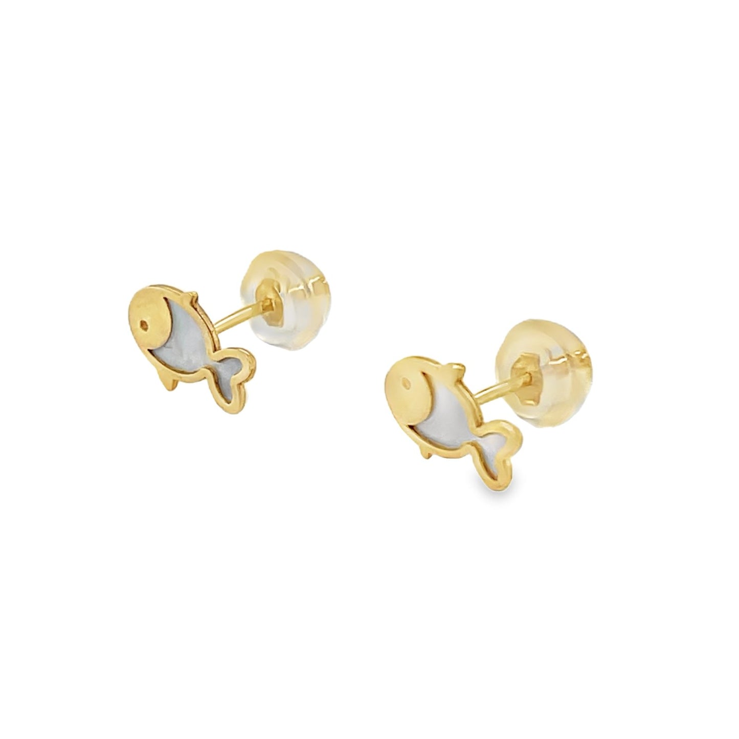 Jai's 14K Yellow Gold Baby Fish Studs