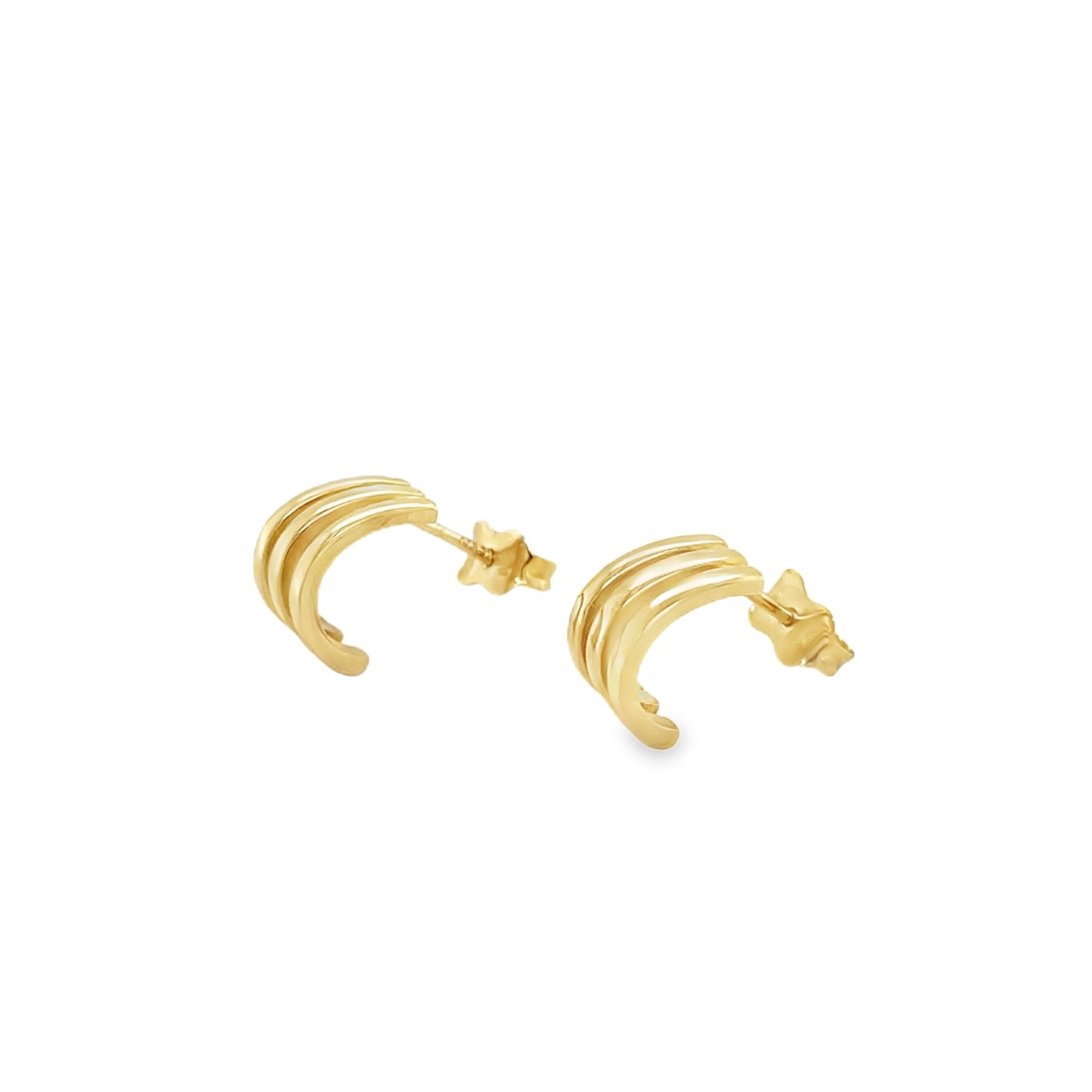 Jai's 14K Yellow Gold Claw Studs
