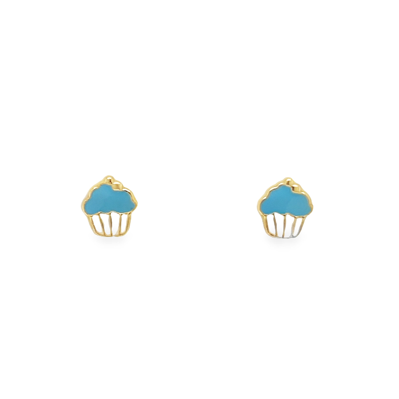Jai's 14K Yellow Gold Baby Cupcake Studs