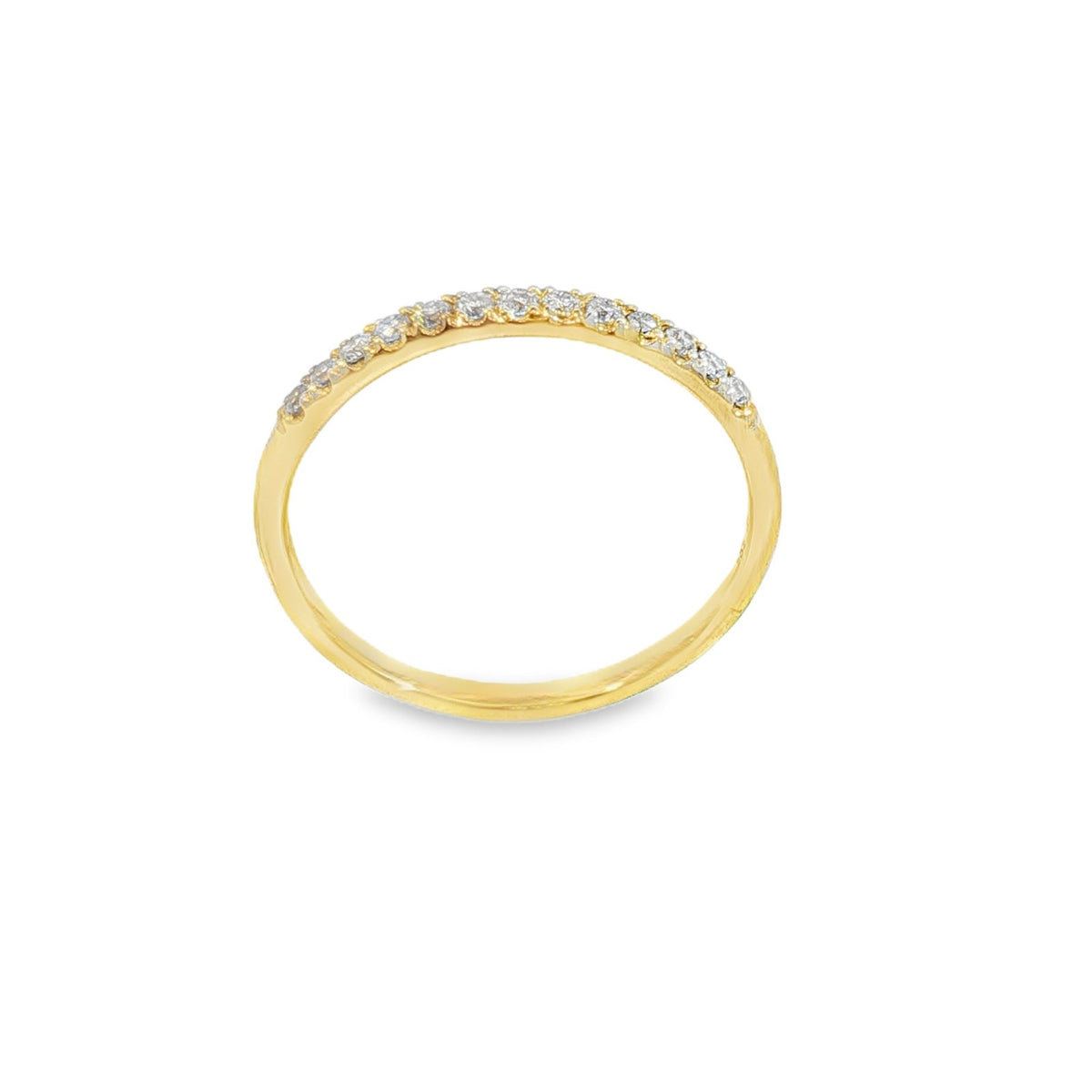 Jai's 14K Yellow Gold Diamond Semi-pave Ring