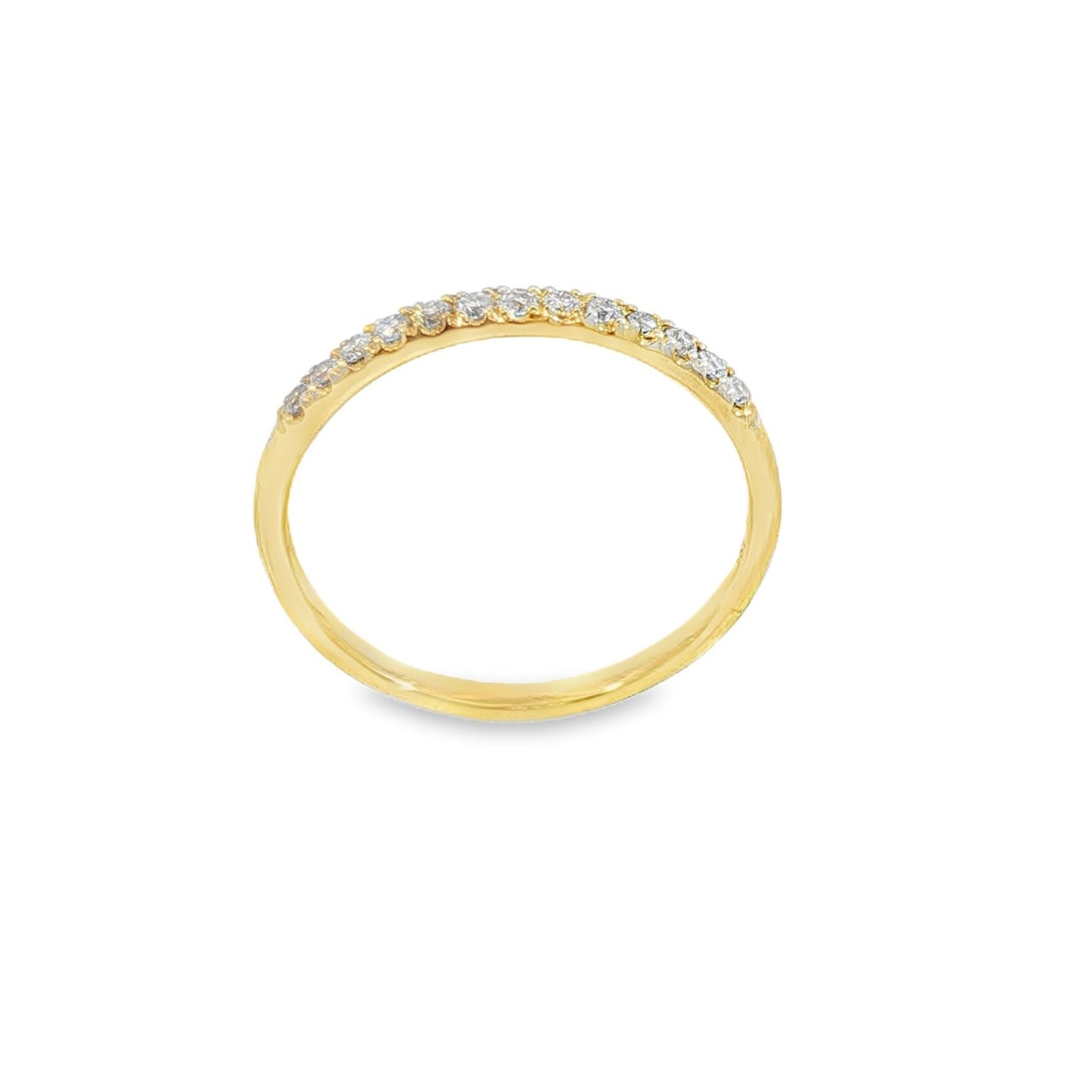 Jai's 14K Yellow Gold Diamond Semi-pave Ring