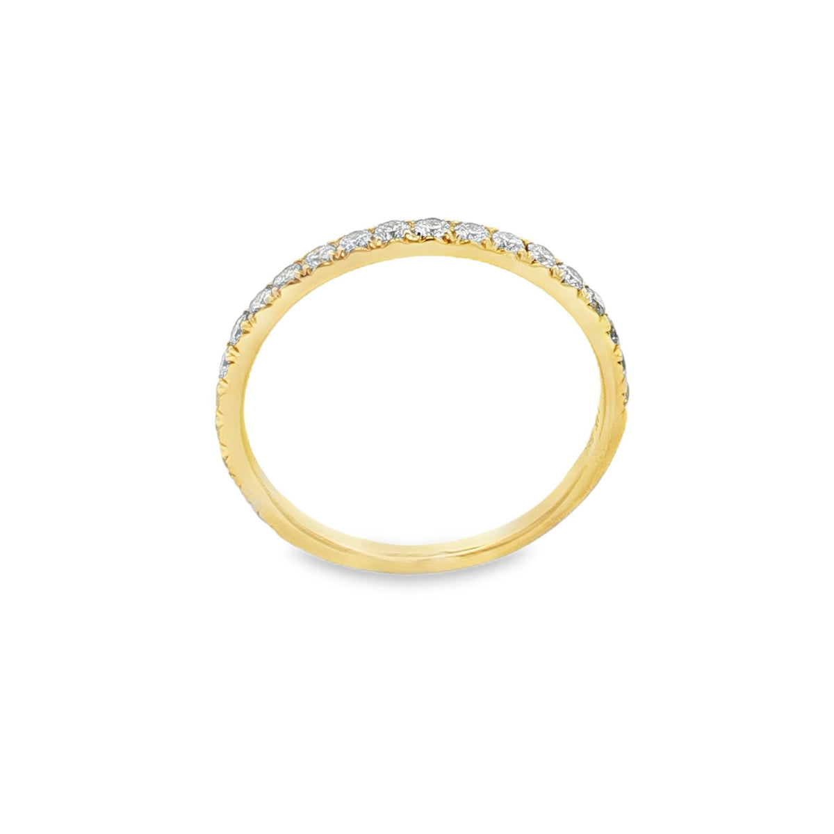 Jai's 14K Yellow Gold Diamond Semi-pave Ring