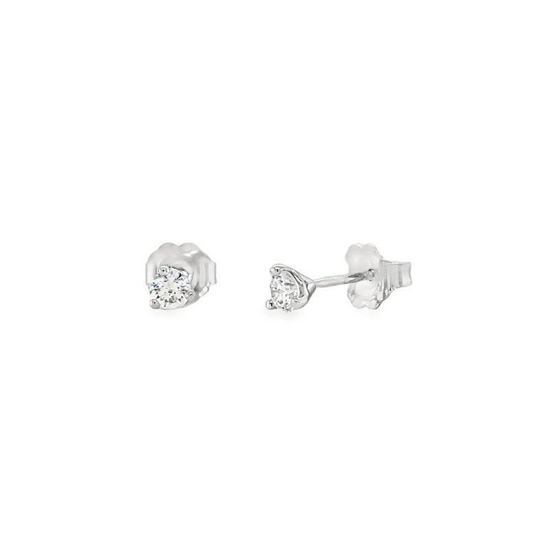 Jai's 14K White Gold Solitaire Diamond Martini Studs