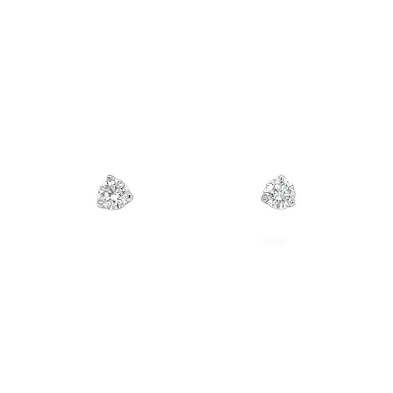 Jai's 14K White Gold Solitaire Diamond Martini Studs