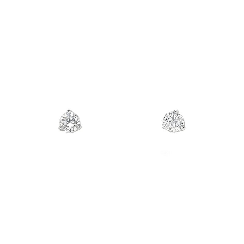 Jai's 14K White Gold Solitaire Diamond Martini Studs