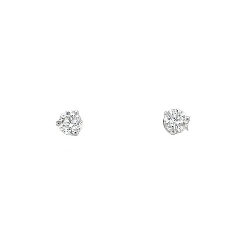 Jai's 14K White Gold Solitaire Diamond Martini Studs
