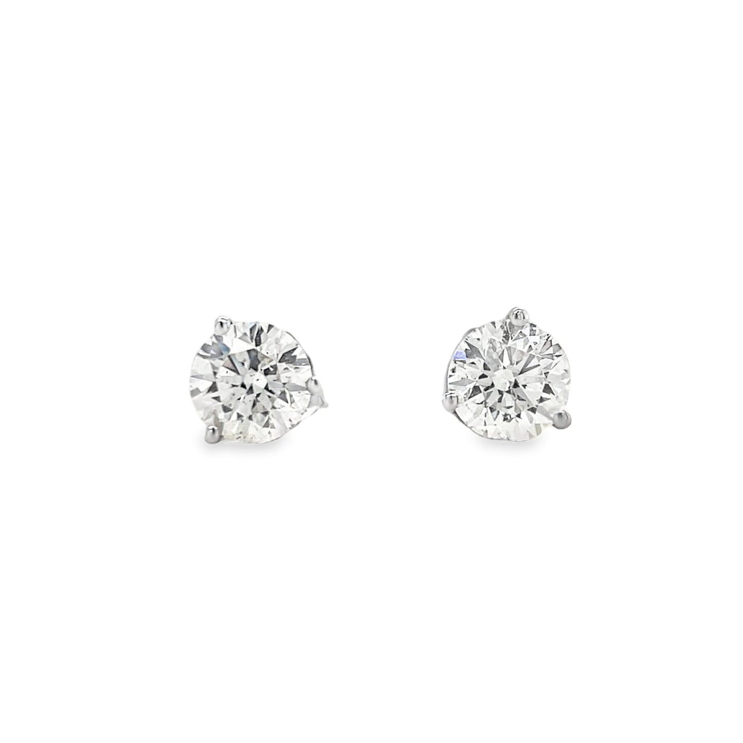Jai's 14K White Gold Solitaire Diamond Martini Studs